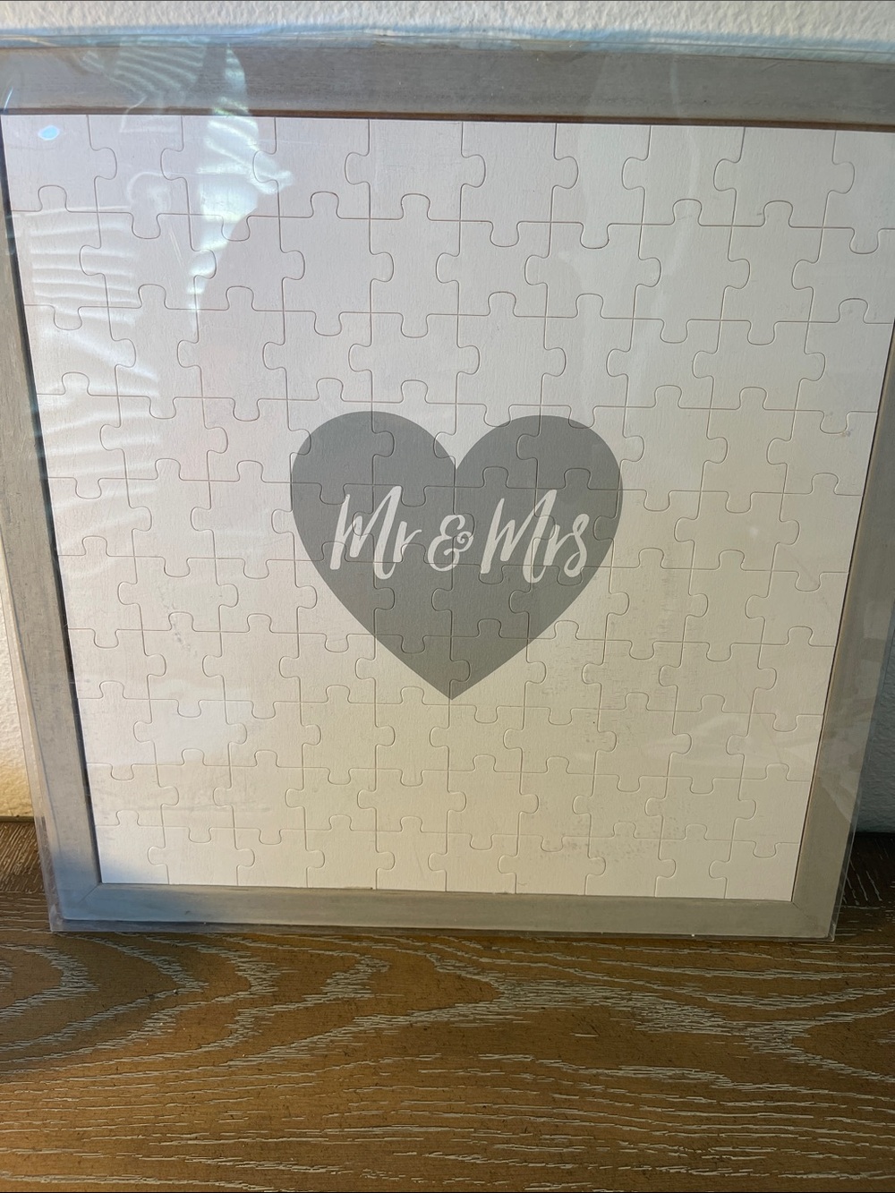 Mr & Mrs 💍🤍 Heart Puzzle Wedding Guestbook